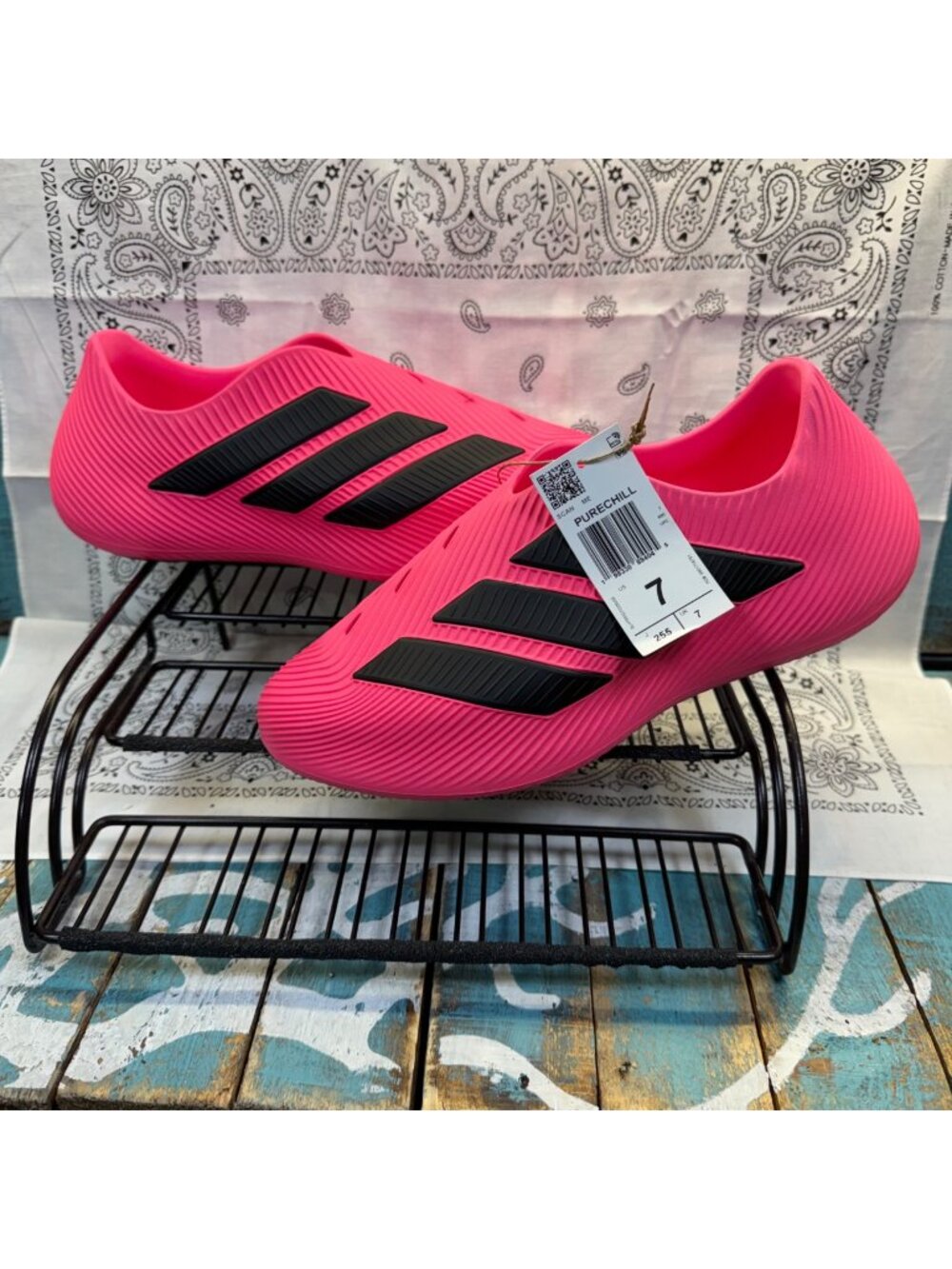 NEW Adidas PURECHILL Climacool Lucid Pink/Black KI0065 Men’s Comfort Size 7